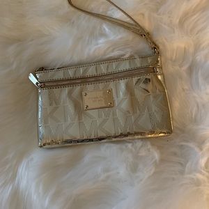 Large shiny gold wristlet